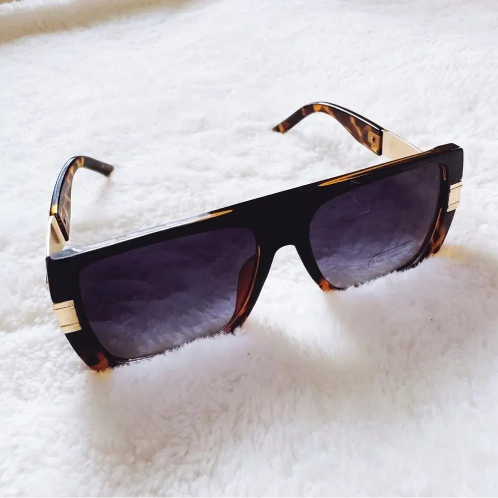 Stylish Black and Tortoise Sunglasses - Picture 7 of 9